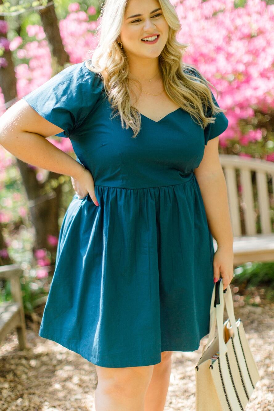 Carla Kiley Collection Angela Dress in Teal XL